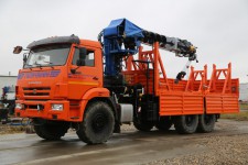 Бортовой автомобиль с буром и установкой КМА-150-5