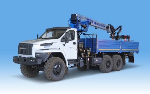 Бортовой автомобиль с установкой КМА-150-3 и люлькой